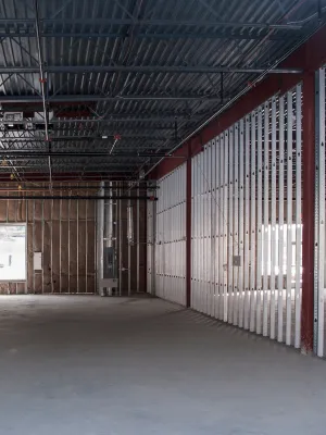 a large empty warehouse