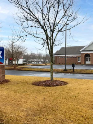 a sign on the side of a road