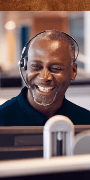 a man wearing headphones