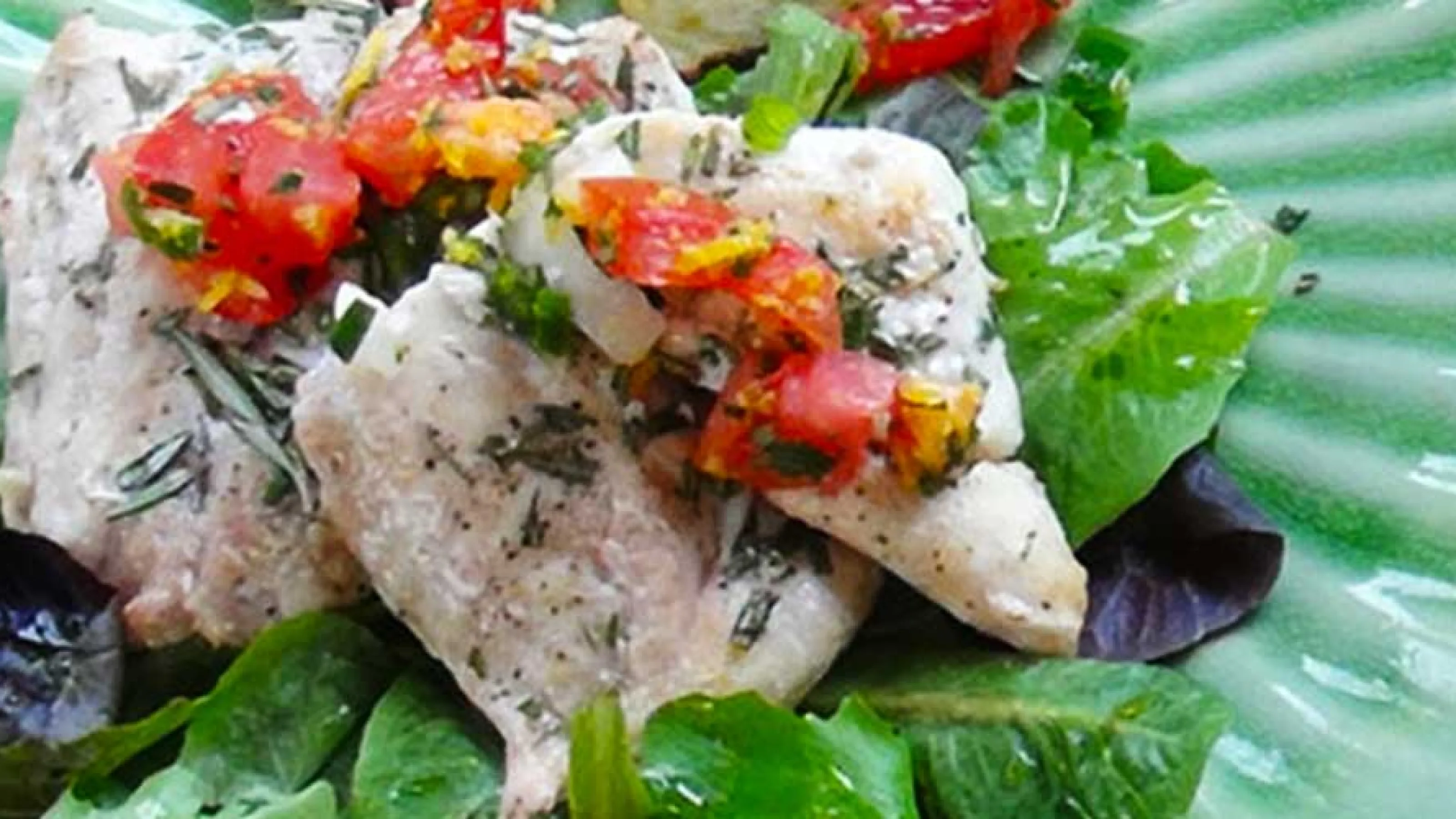 Grilled Grouper with Basil Tomato Sauce Spa Company