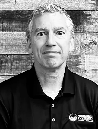 a man in a black shirt