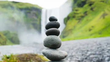 a stack of rocks