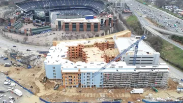 a large building under construction