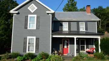 a house with a small yard