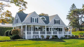 a large house with a large front yard