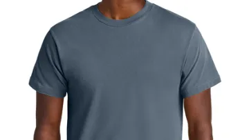 a man wearing a blue shirt