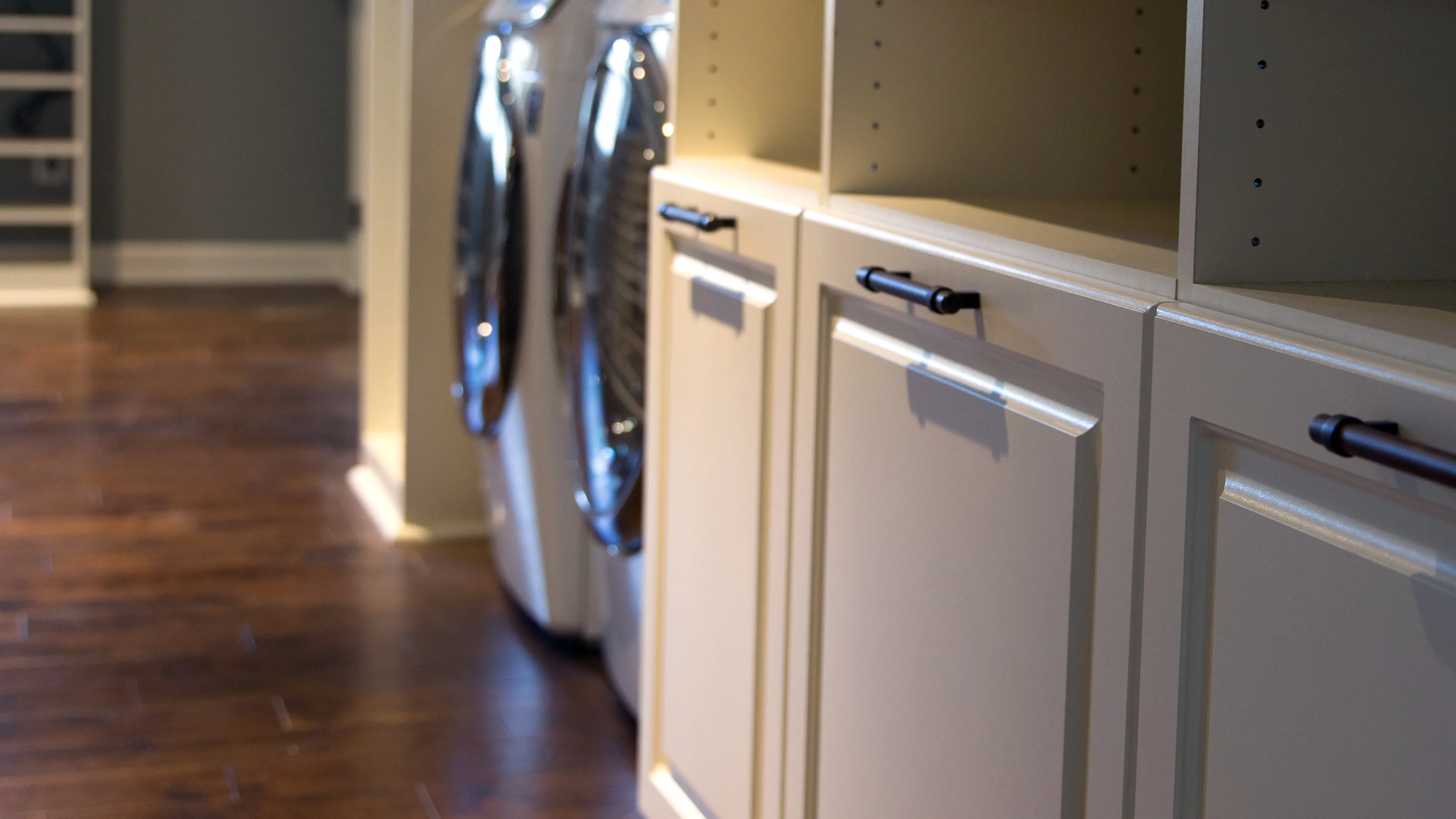 Laundry in Master Closet | Artisan Custom Closets