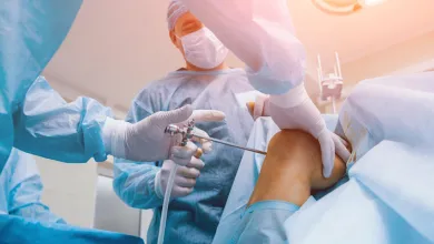 a person sitting on a bed