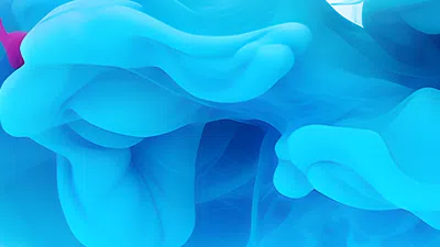Abstract blue and pink fluid shapes creating a soft, flowing, and dynamic visual effect.