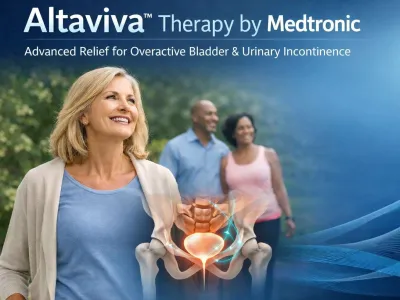 Altaviva Therapy by Medtronic offers advanced relief for overactive bladder and urinary incontinence.