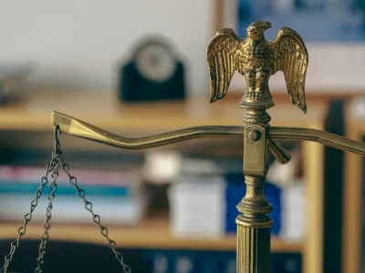 a bird statue on a table