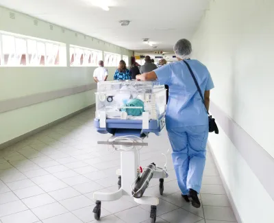 a person pushing a cart