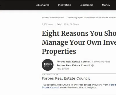 Eight Reasons You Shouldn't Manage Your Own Investment Properties  