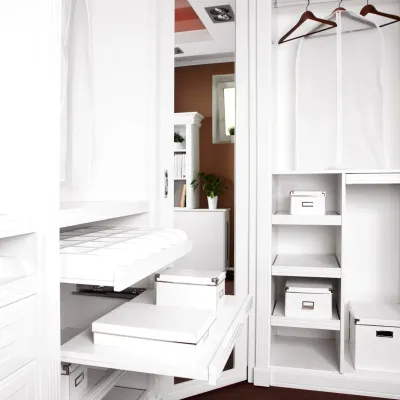 a white shelving unit