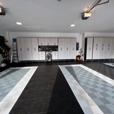 a race car garage