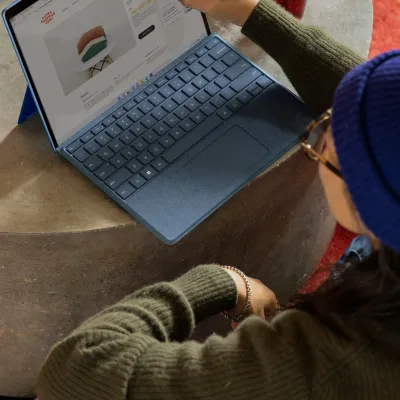 a person using a laptop