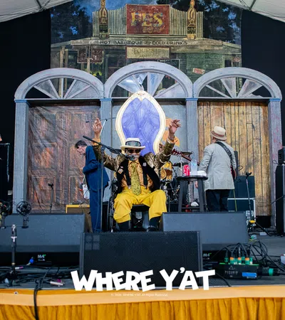 The New Orleans Jazz & Heritage Festival Friday April 24, 2026: The New Orleans Jazz & Heritage Festival with performing artist Jelly Joseph, Rumba Buena, Little Freddie King Blues Band, Samantha Fish, Kermit Ruffins & The BBQ Swingers, James Rivers Movement, The Rivivalists, Burning Spear,  Nas, Tyler Childers, John Boutte, and Bruce Hornsby & The Noisemakers on Saturday April 25, 2026. #JazzandHeritageFestival2026, #JazzandHeritageFestival, #JazzFest2026 #louisianaHeritage2026, #NOLA