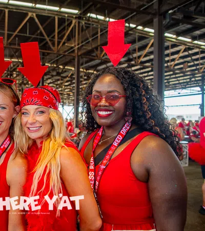 New Orleans Hash House Harriers brings the The 32nd Annual of The Red Dress Run (NOH3) at Crescent City Park with food, music and beer supporting local charities causes through the New Orleans Region on Saturday, August 8, 2026. #reddressrun2026 #noh3 #reddressrun #noh3reddressrun