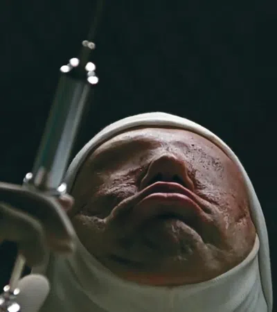 a close-up of a mouth