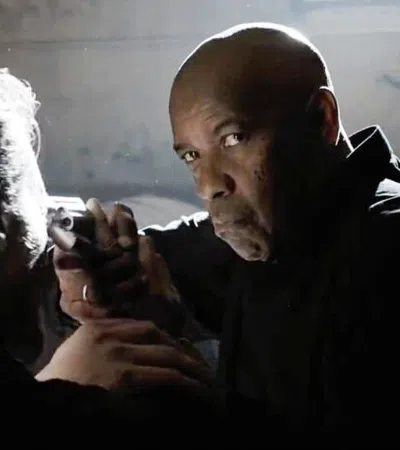 a person holding a gun