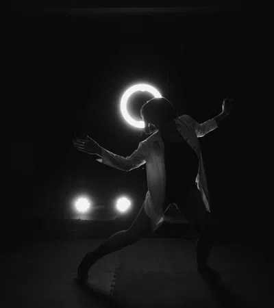 a person dancing on stage