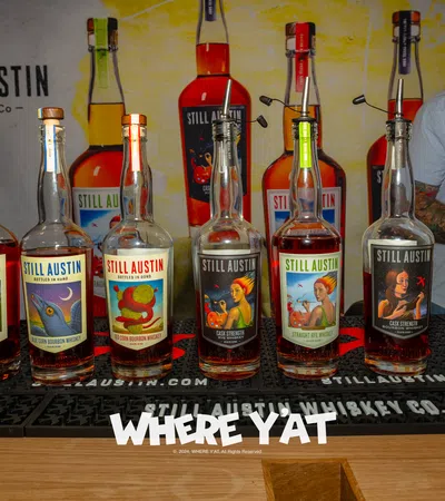 a group of bottles on a table
