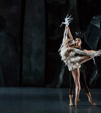 a person dancing on a stage