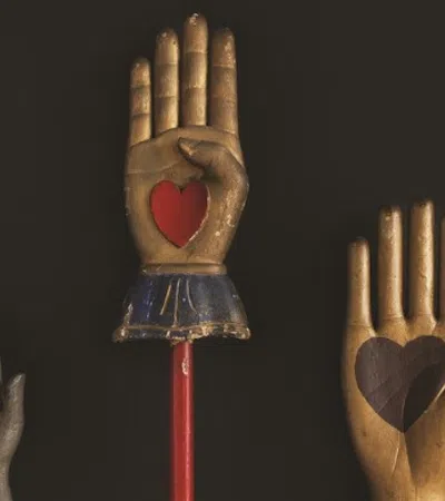 a group of hand puppets
