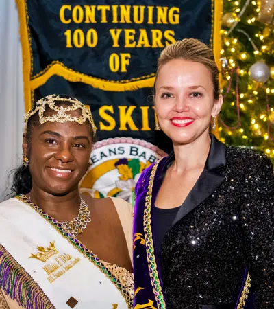 two women standing together