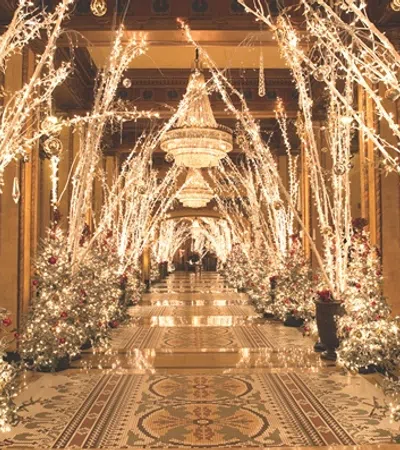 a large decorated room