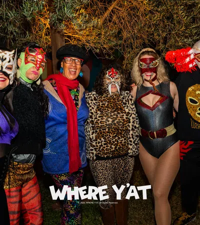 a group of people wearing clothing
