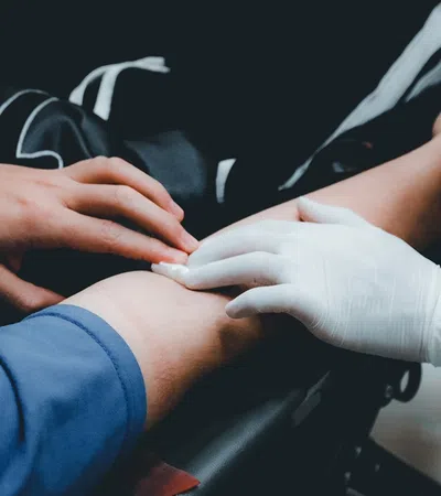 close-up of hands shaking