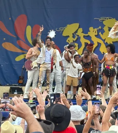 a group of people on a stage