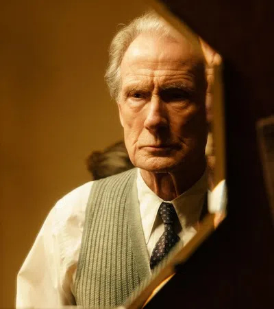 Bill Nighy in a suit