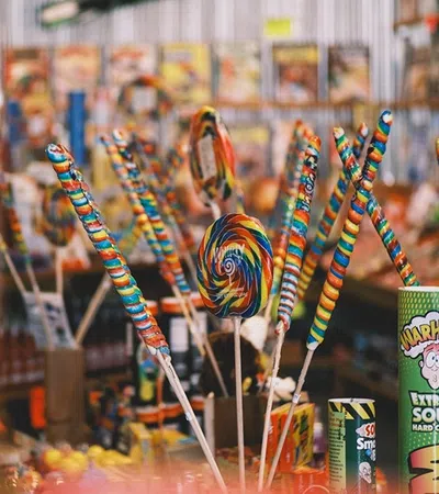a group of colorful objects