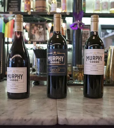 a group of bottles on a counter