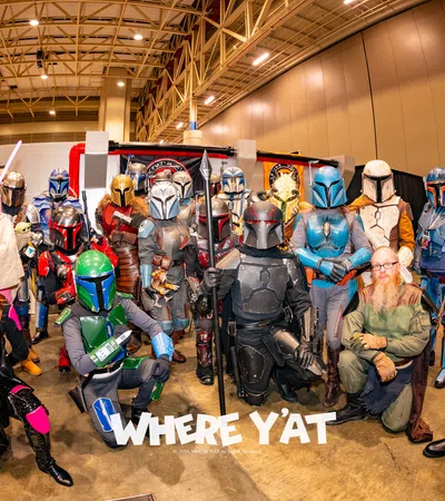 a group of people in clothing