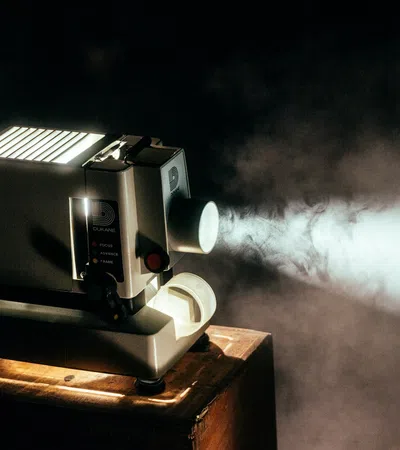 a camera on a table