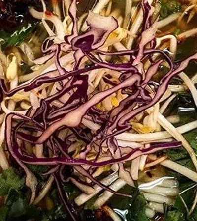 a bowl of food