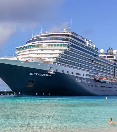 a large cruise ship