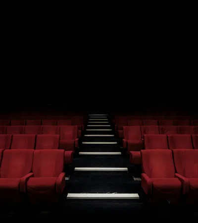 a large empty theater