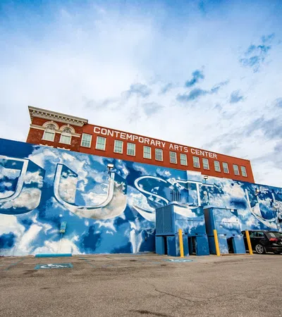 a building with graffiti on it