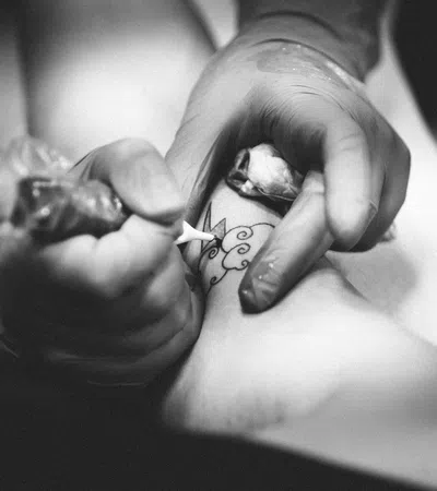 a person holding a baby