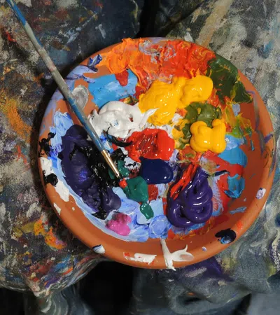 a bowl of colorful food
