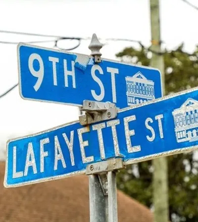 a street sign on a pole