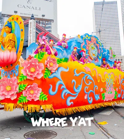 The Krewe of Rex with its theme 