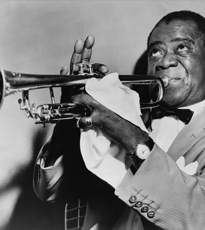 a man playing a trumpet