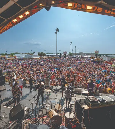 a large crowd of people at a concert