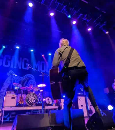 a group of people on a stage