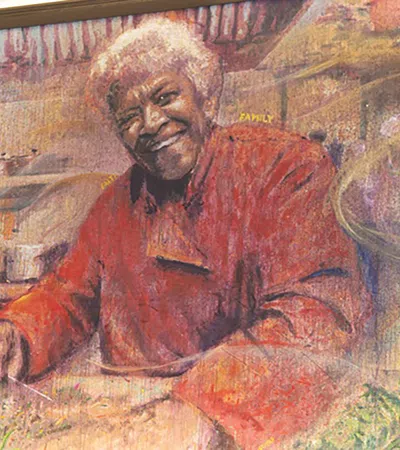 a painting of a man